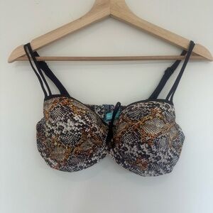 Prima Donna snakeskin design Swim Top 34 D NWT